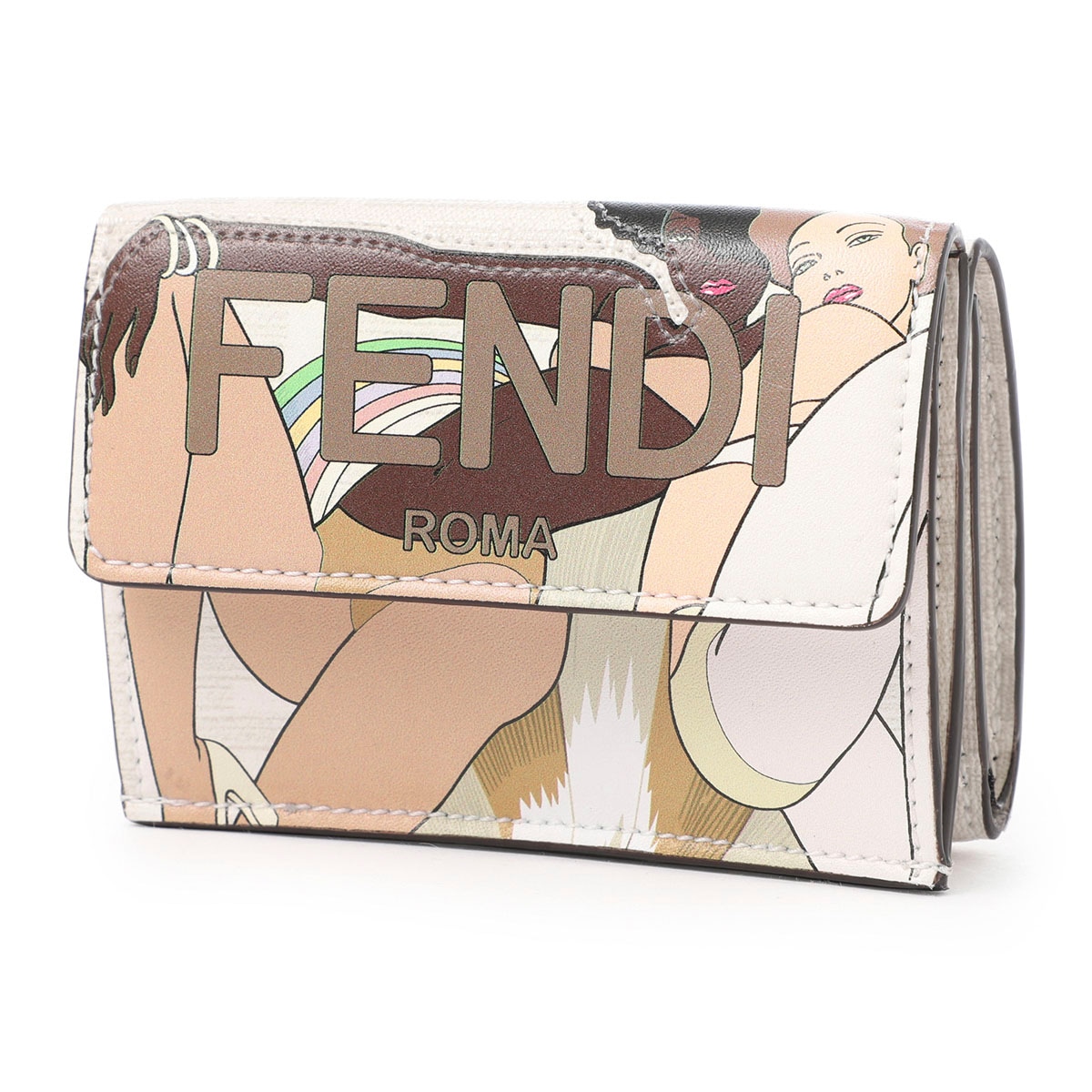 FENDI フェンディ 3つ折り財布 小銭入れ付き/コンパクトウォレット