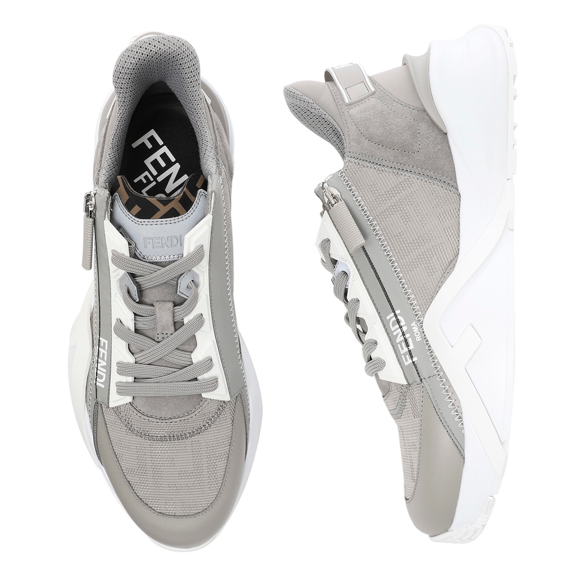 アウトレット【FENDI】Fendi Flair レースアップスニーカー 2色 メンズ・ブランド一覧,□ F,FENDI,シューズ | モダンブルー