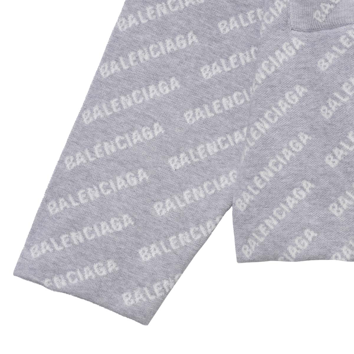 【アウトレット】【ラスト1点】BALENCIAGA バレンシアガ カーディガン/Vネック カーディガン/MINI ALLOVER LOGO