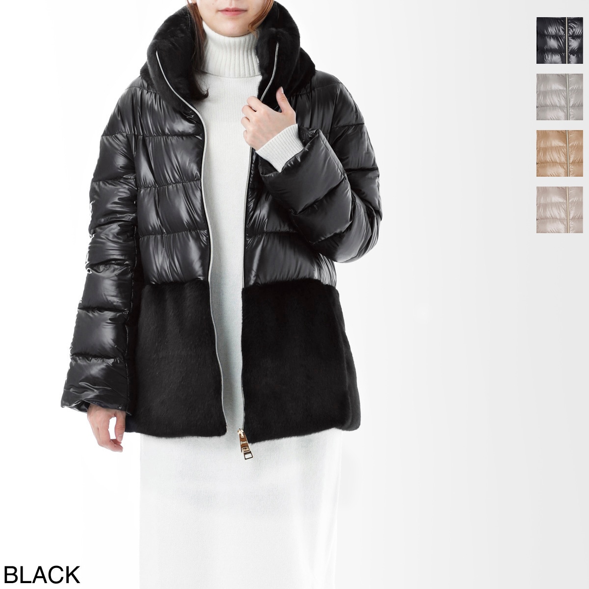 【アウトレット】【ラスト1点】HERNO ヘルノ ダウンジャケット/NYLON ULTRALIGHT & LADY CAPE【大きいサイズあり】 レディース