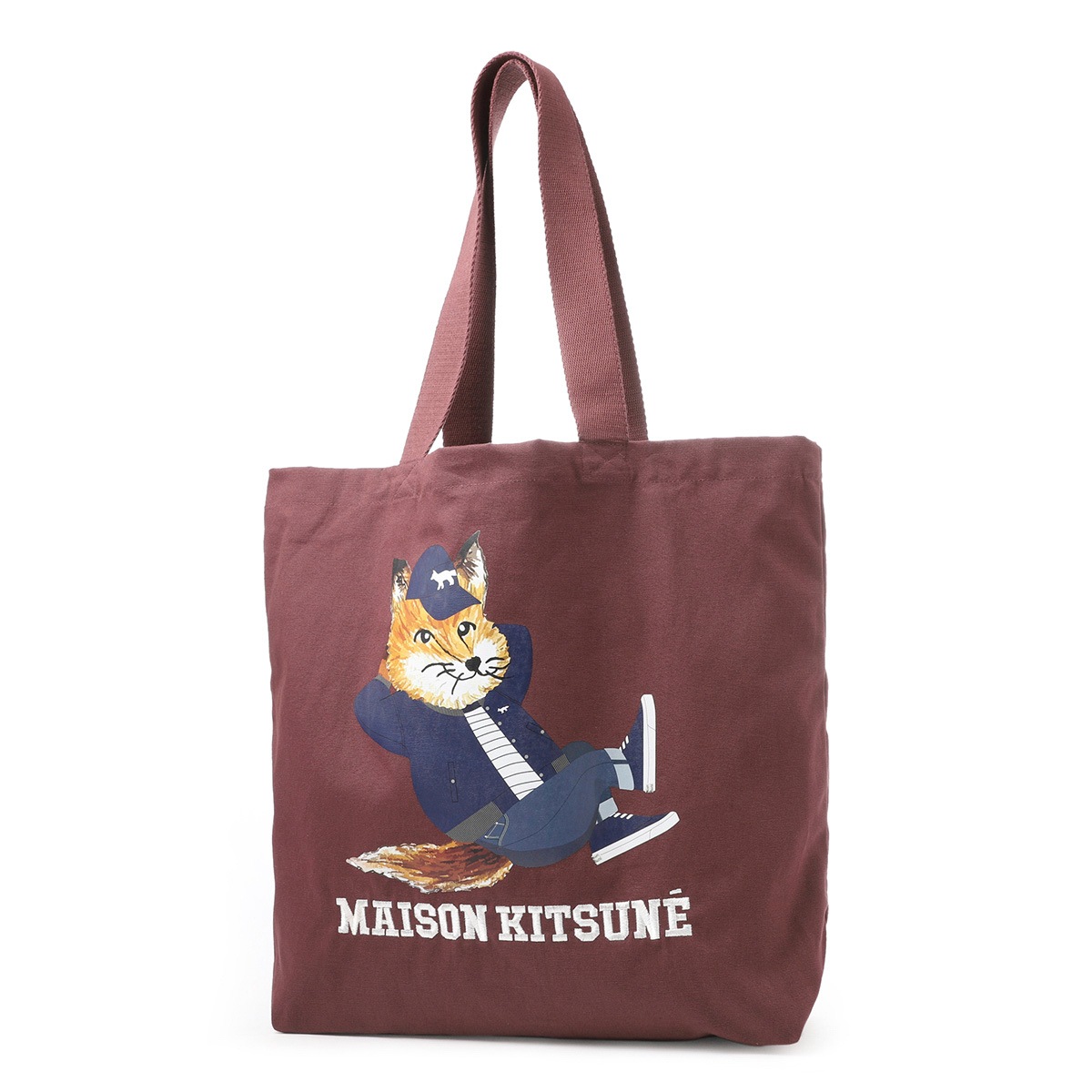 新品 MAISON KITSUNÉ フォックス トートバッグ MAISON KITSUNE メゾンキツネ トートバッグ/CHILLAX FOX メンズ