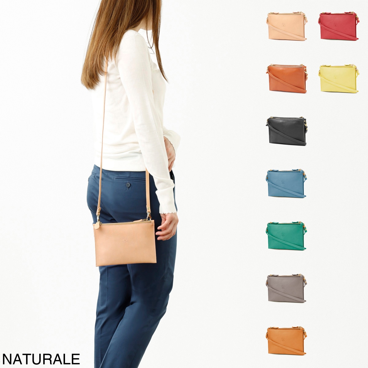 【アウトレット】IL BISONTE イルビゾンテ ショルダーバッグ/クラッチバッグ/BCL022 GIULIA レディース