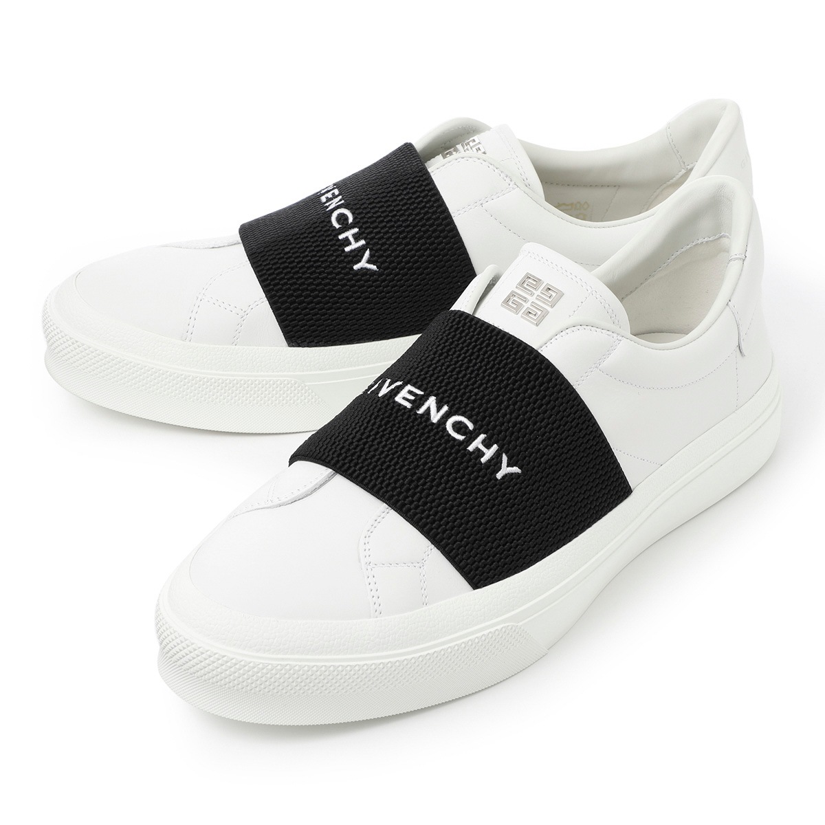 【アウトレット】GIVENCHY ジバンシー スニーカー/ELASTIC GIVENCHY BAND LEATHER SNEAKERS【大きいサイズあり】 メンズ