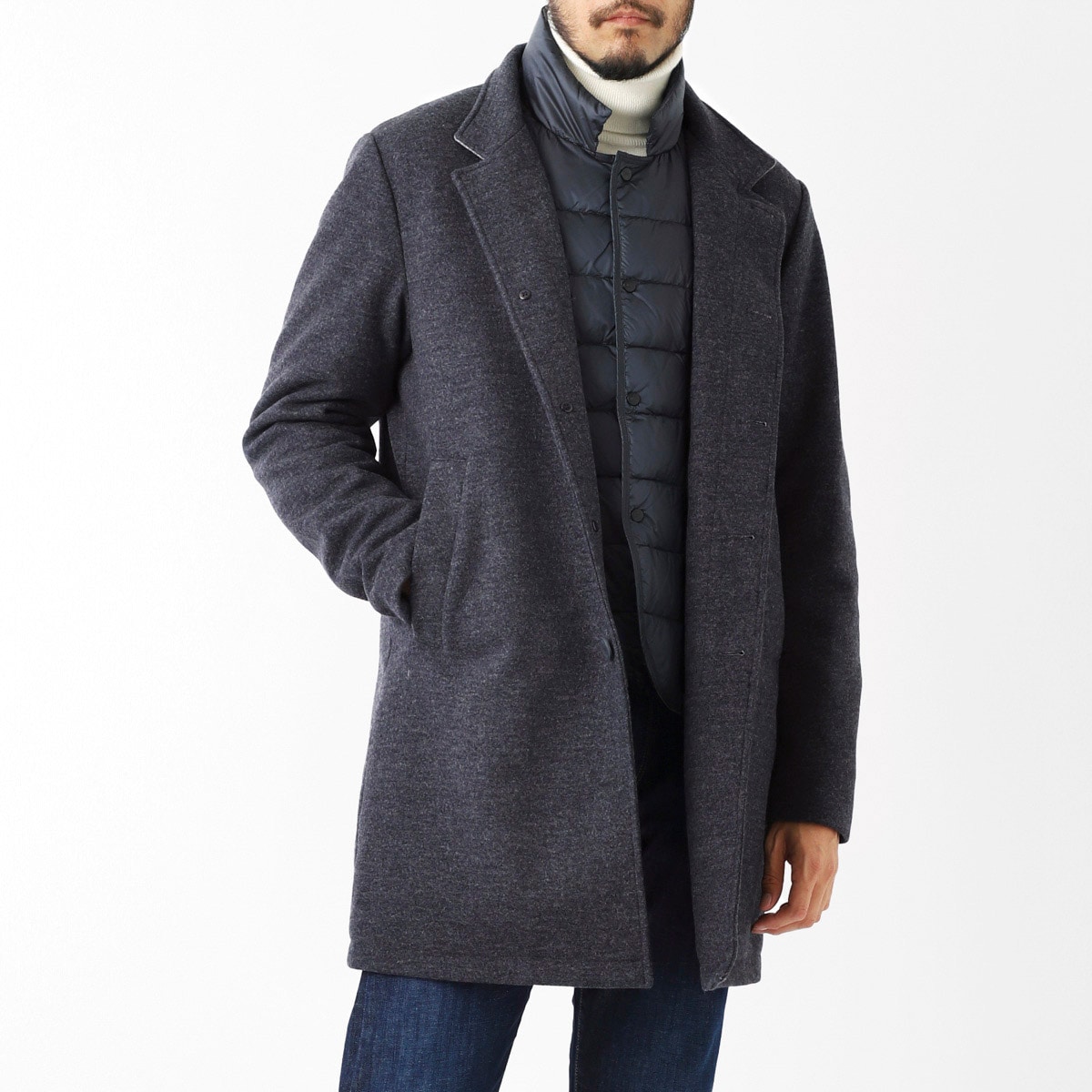 【アウトレット】DUNO デュノ ライナー付き コート/シングルコート/LORD メンズ