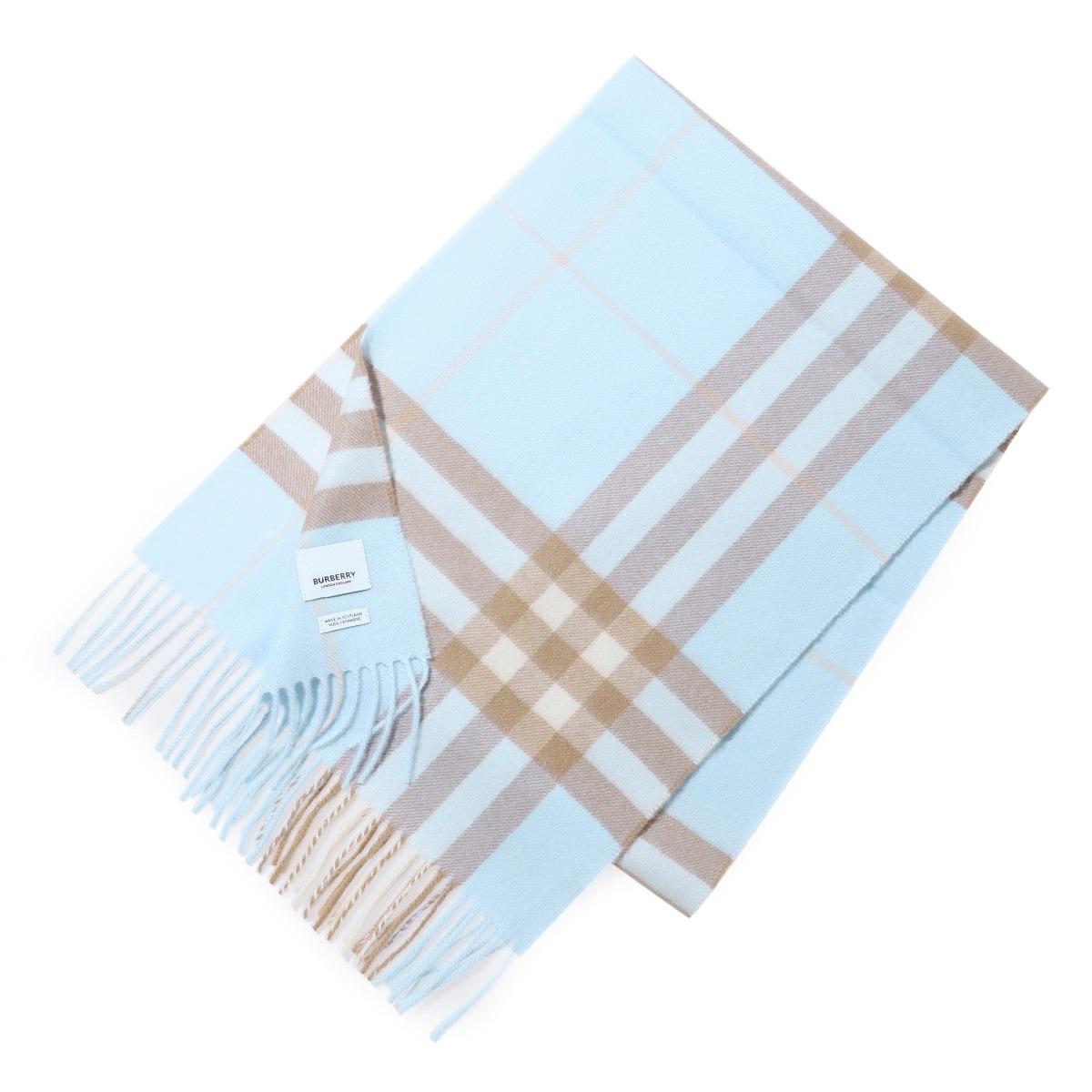 バーバリー　マフラー BURBERRY バーバリー マフラー HALF MEGA CHECK CASHMERE SCARF