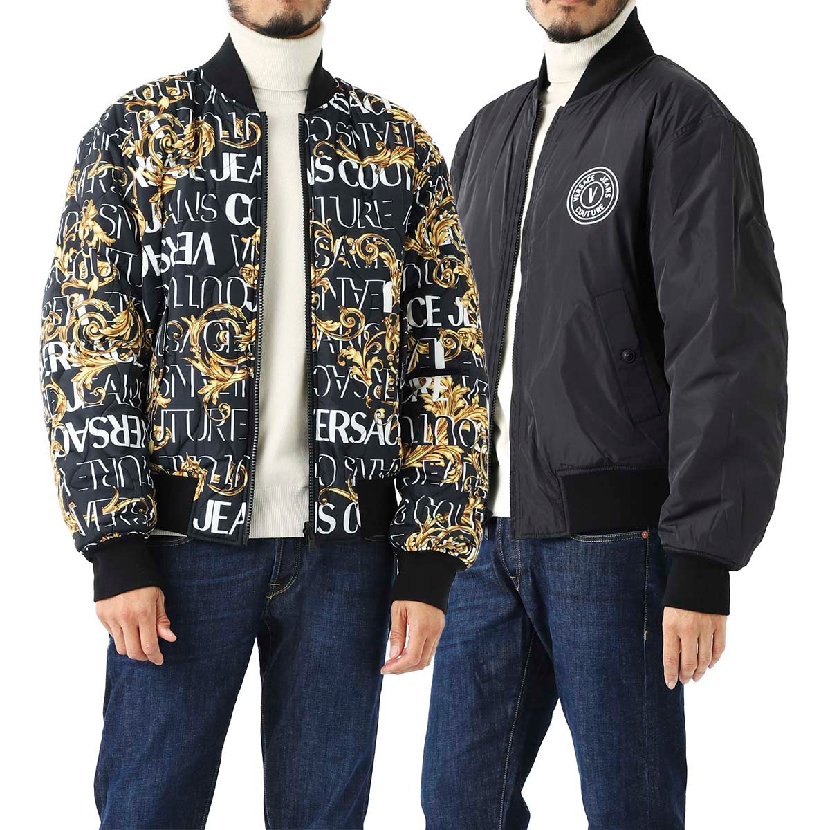 【アウトレット】VERSACE JEANS COUTURE ヴェルサーチェ ボンバージャケット メンズ