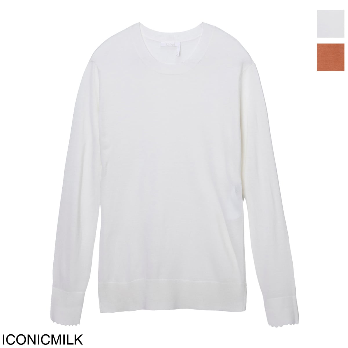Chloe クロエ クルーネック ニット レディース
