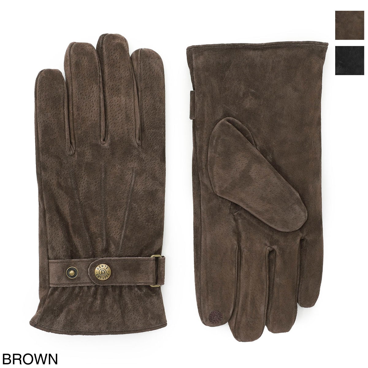 DENTS デンツ ピッグスエード レザーグローブ メンズ
