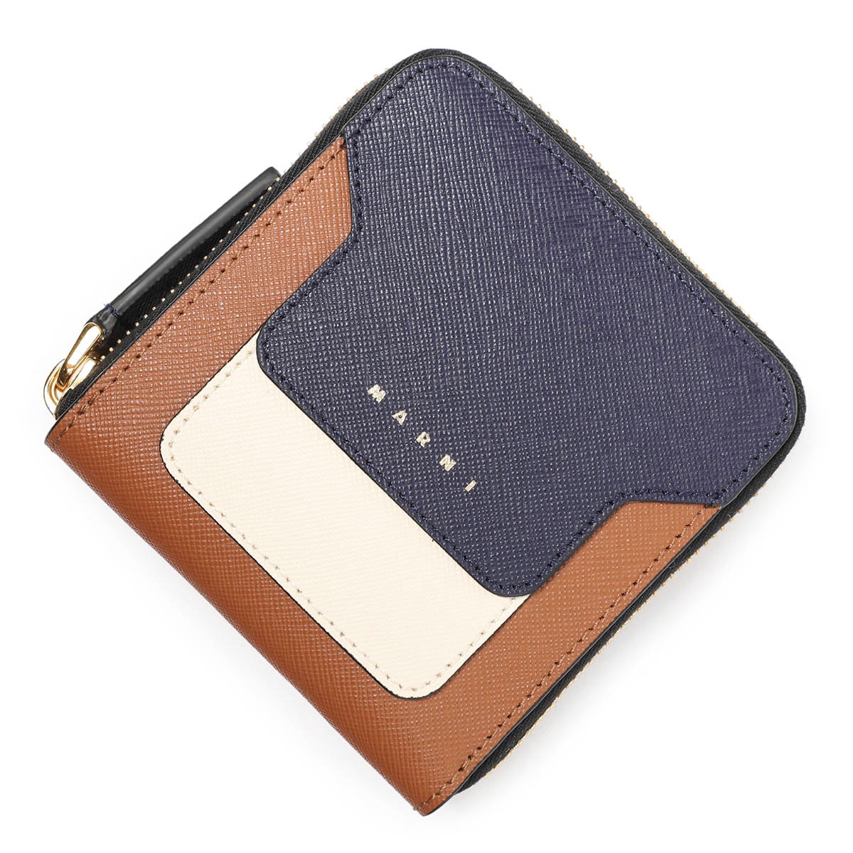 【アウトレット】MARNI マルニ ラウンドファスナー2つ折り財布 小銭入れ付き レディース