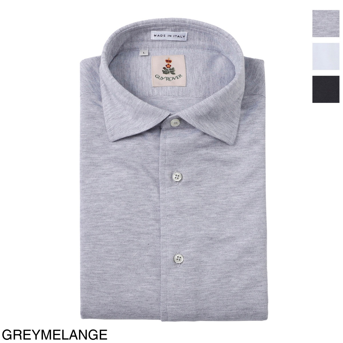 【アウトレット】GUY ROVER ギローバー 長袖レギュラーカラーシャツ/長袖シャツ メンズ