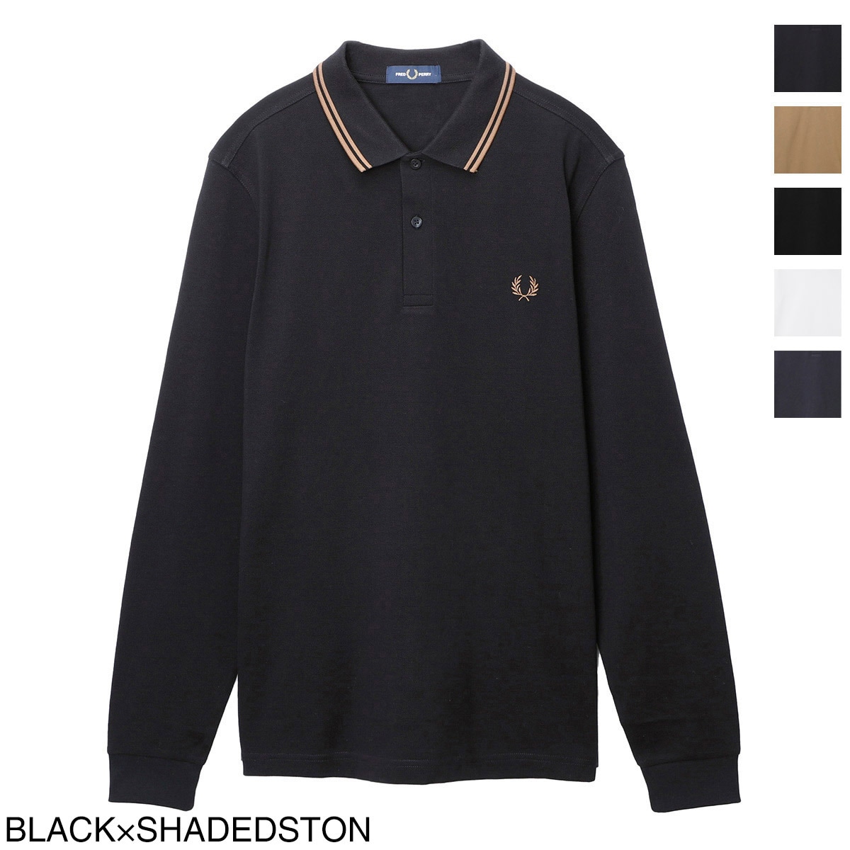 FRED PERRY フレッドペリー 長袖ポロシャツ/LS TWIN TIPPED M3636 メンズ