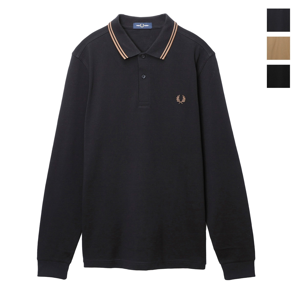 FRED PERRY フレッドペリー ポロシャツ/LS TWIN TIPPED メンズ