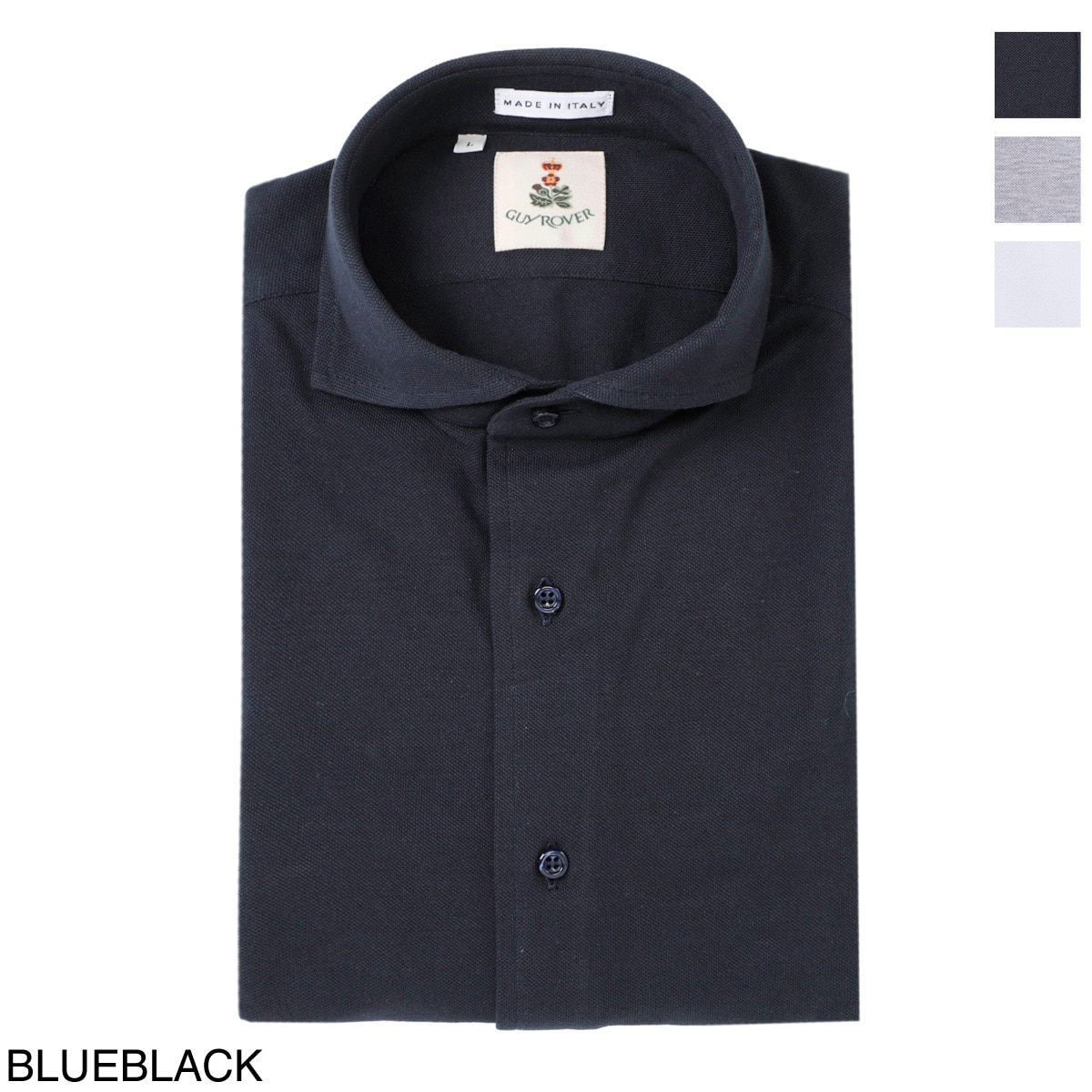 【アウトレット】【ラスト1点】GUY ROVER ギローバー ホリゾンタルカラー/長袖シャツ メンズ