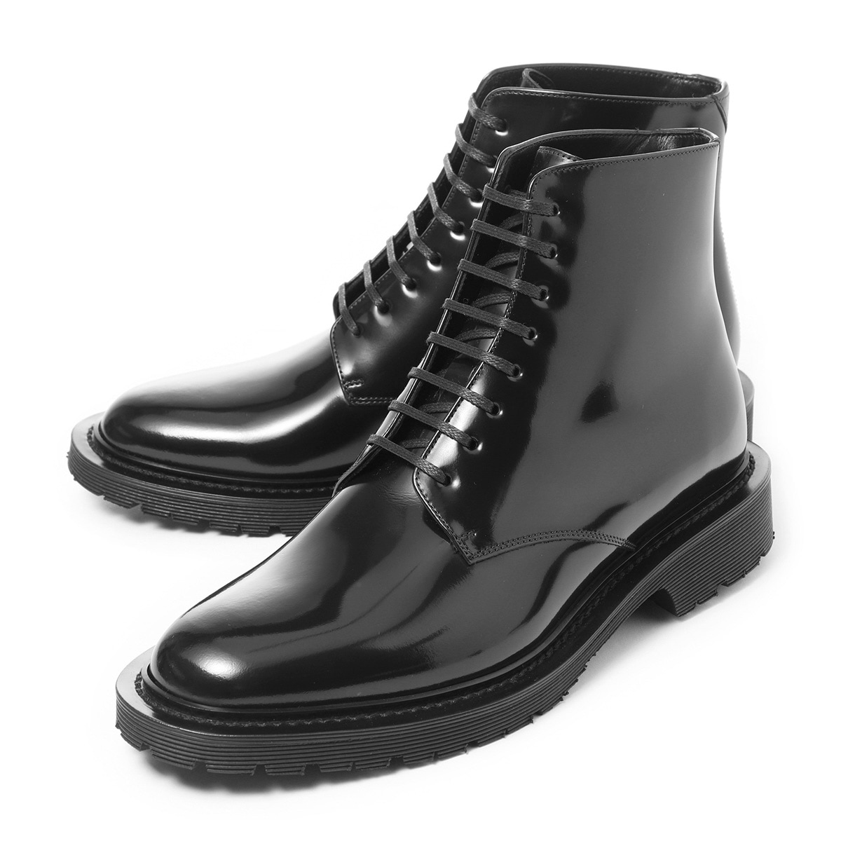 【SAINT LAURENT PARIS】レースアップ レザー ブーツ SAINT LAURENT サンローラン レースアップブーツ/ARMY 20 LACE UP