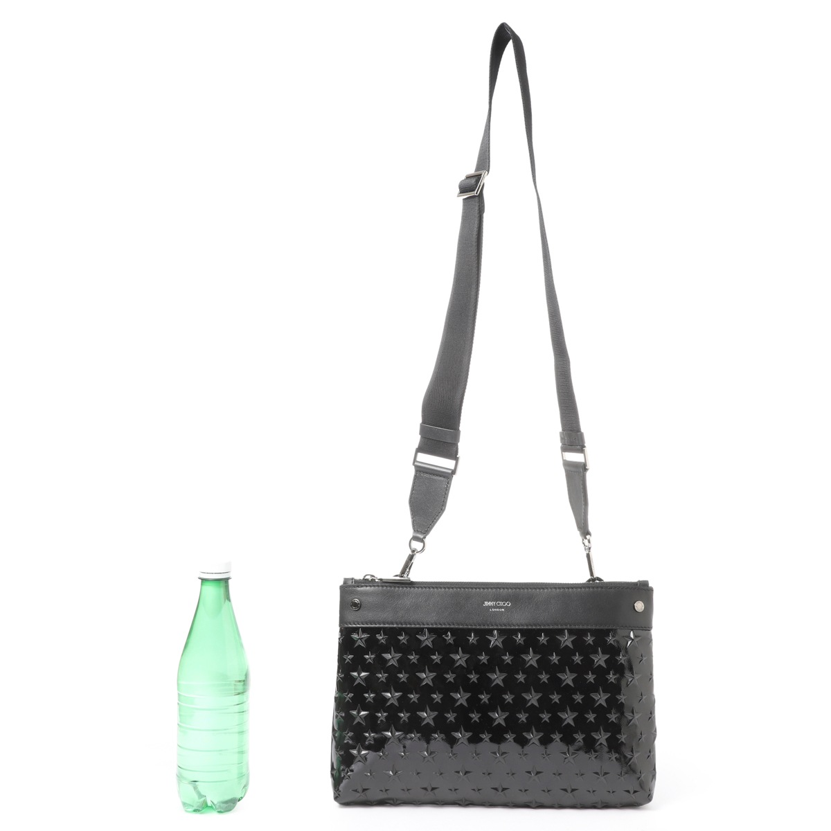 JIMMY 【JIMMY CHOO】クロスボディバッグ クラッチ KIMI-N 黒 保存袋付 CHOO ジミーチュウ クロスボディバッグ&frasl;クラッチバッグ&frasl;KIMI-N