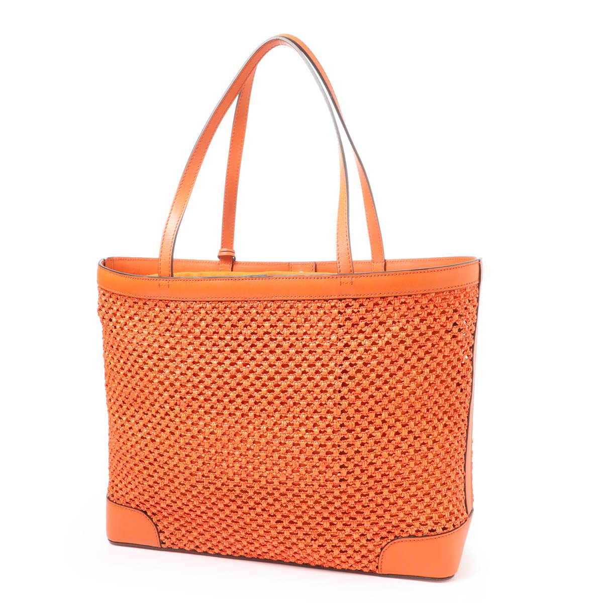 未使用 ジミーチュウ NINE2FIVE ラフィア×レザー トートバッグ