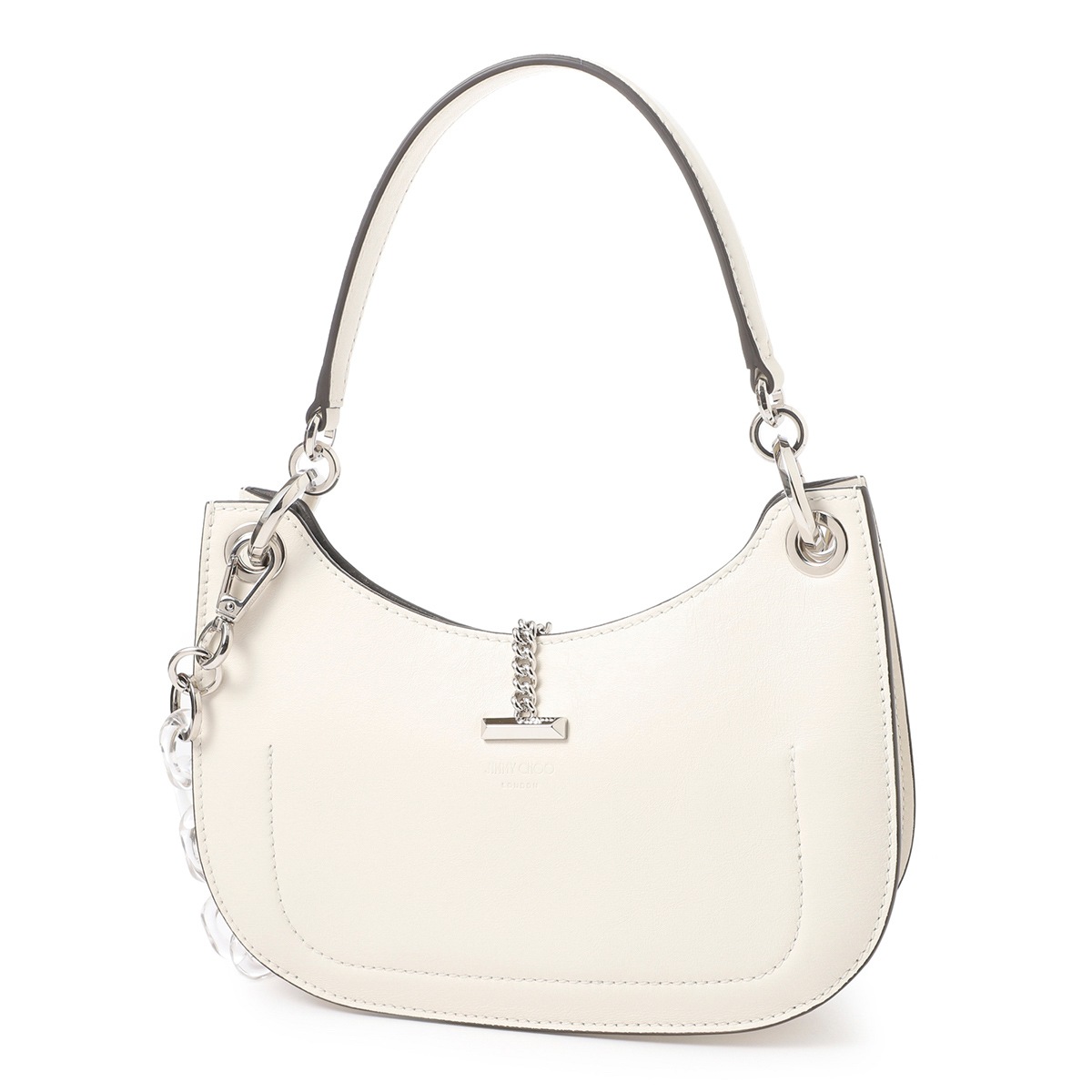 ジミーチュウ シアリング ANA HOBO/L　ハンドバッグ 　ホーボー　白 専用品JIMMY CHOO ANA HOBO/L シアリング ハンドバッグ