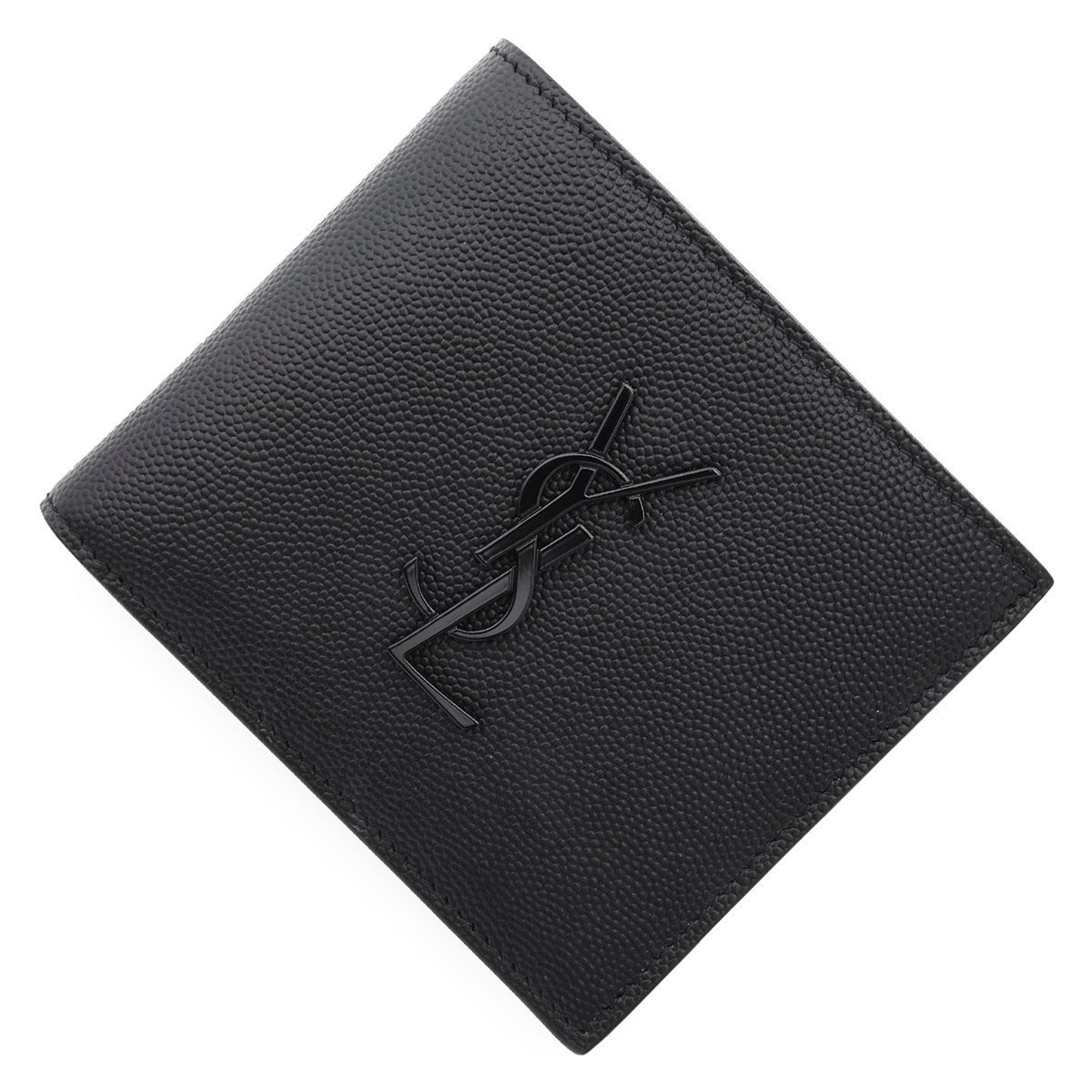 【美品】サンローラン YSL カーキ色 財布 二つ折り サンローラン SAINT LAURENT 財布 二つ折り財布 折りたたみ財布