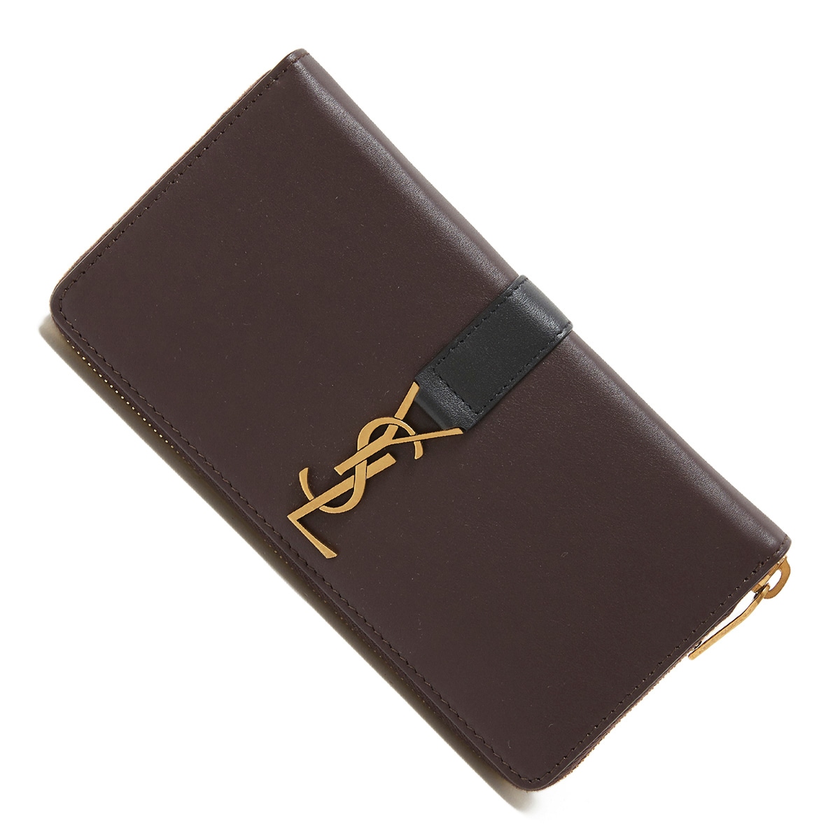 【アウトレット】SAINT LAURENT サンローラン ラウンドファスナー 長財布 小銭入れ付き レディース