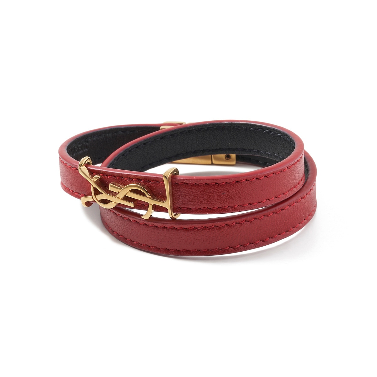 SAINT LAURENT サンローラン レザーブレスレット/OPIUM レディース
