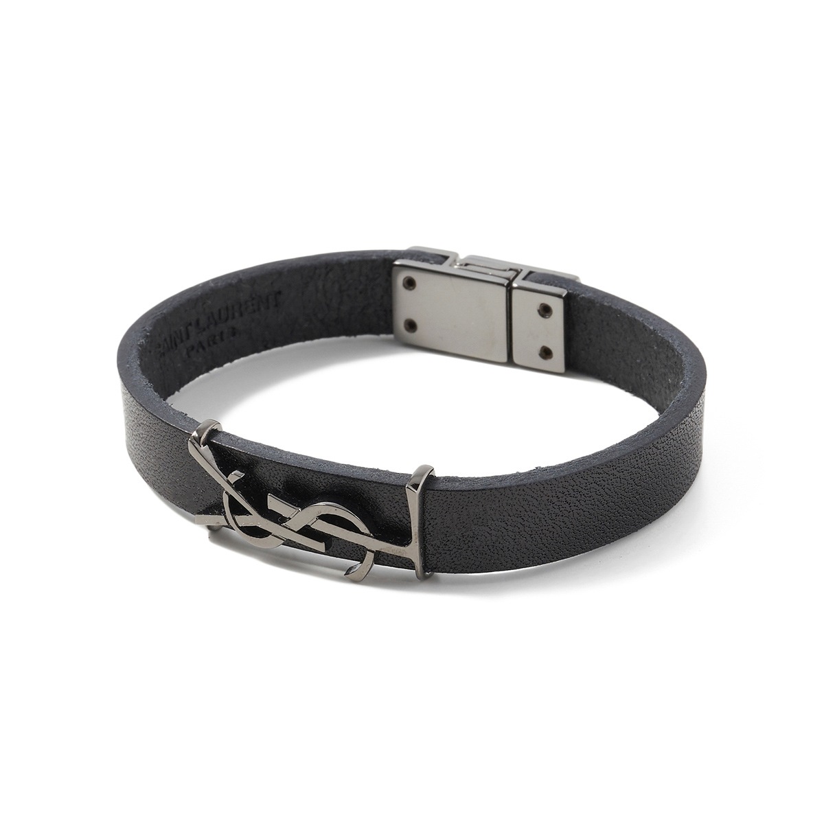 サンローラン YSL オピウム レザー ブレスレット saintlaurent SAINT LAURENT サンローラン レザーブレスレット/OPIUM メンズ