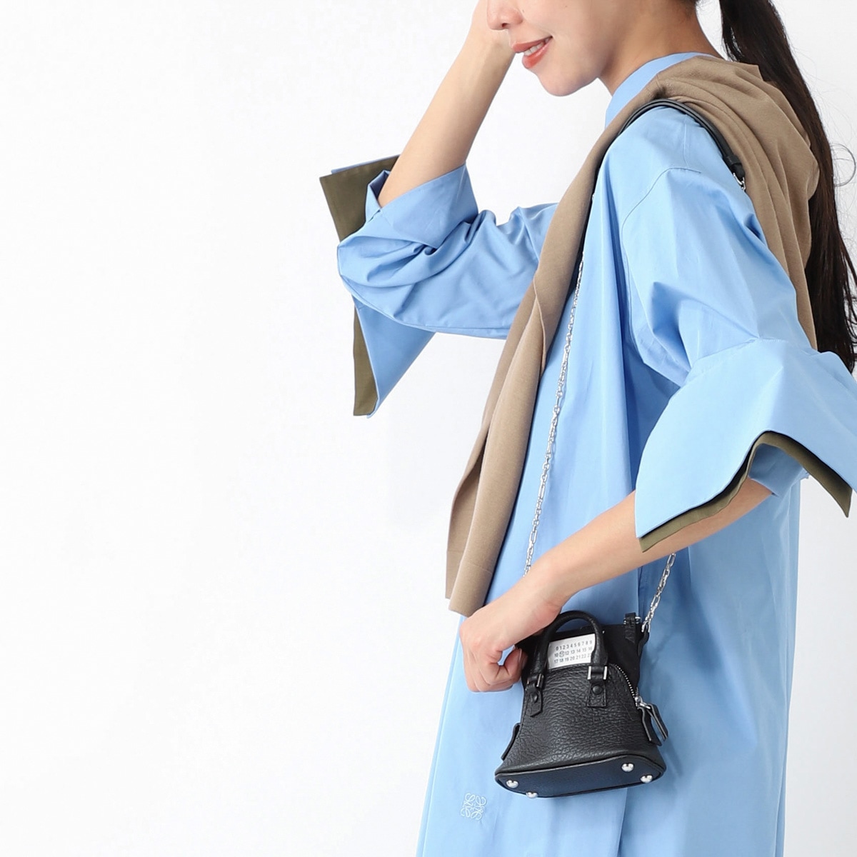メゾンマルジェラ　5AC ミニ　2way ショルダーバッグ　ブルー　3805 Maison Margiela メゾンマルジェラ ショルダーバッグ/ミニバッグ