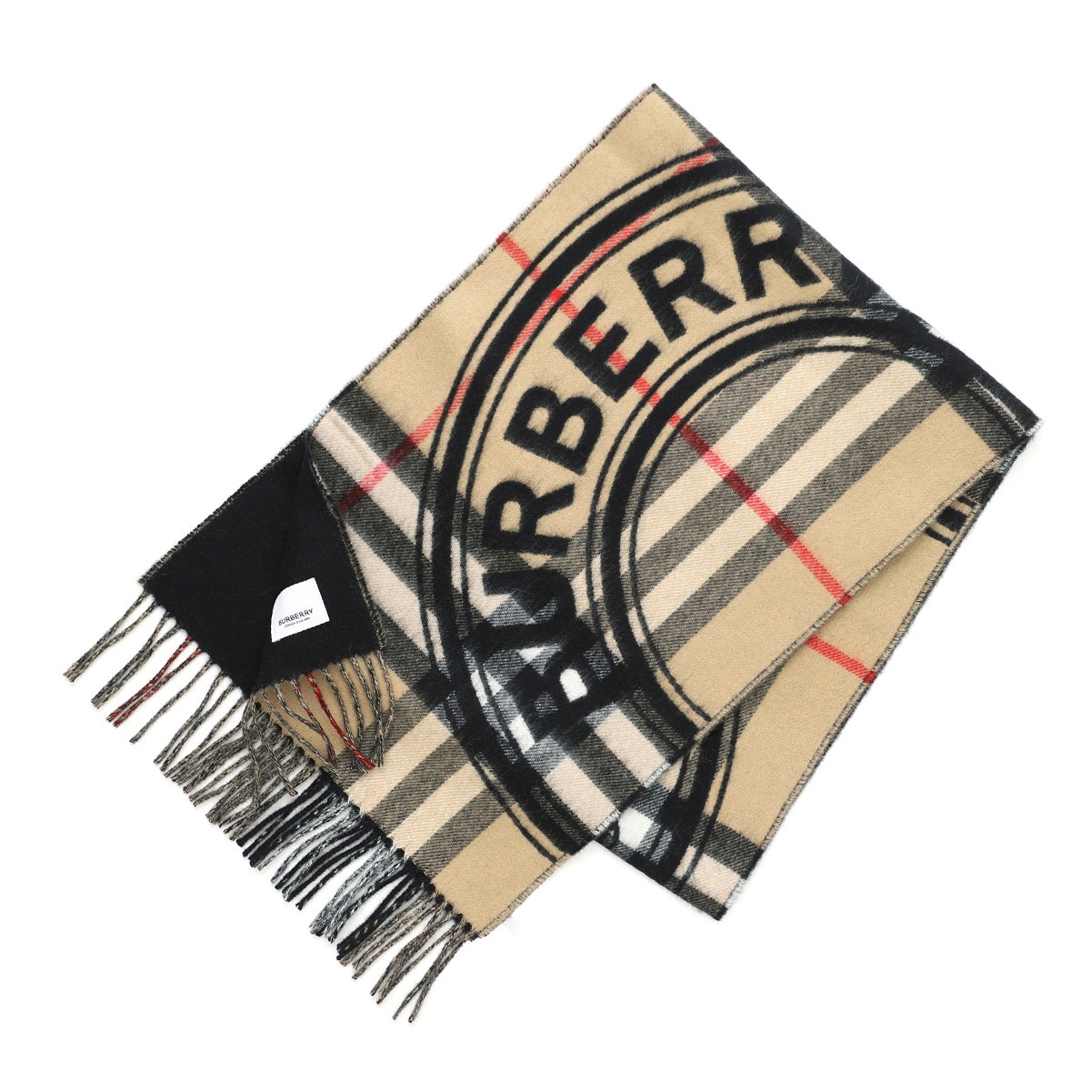 BURBERRY バーバリー ストール/ROUNDEL GIANT CHECK SCARF メンズ