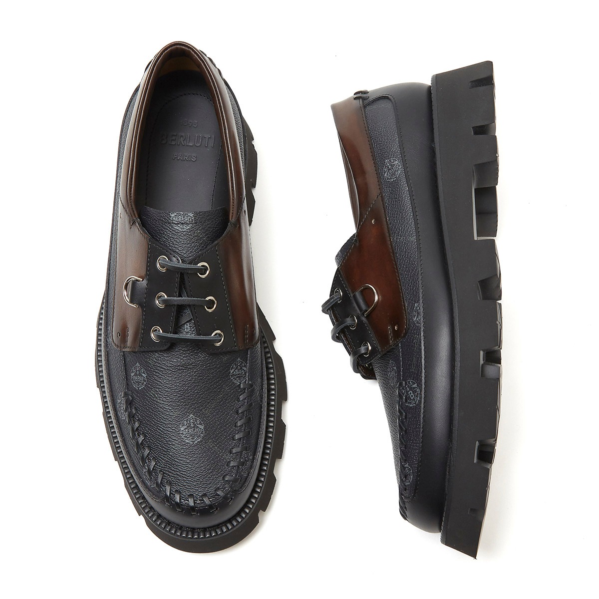 アウトレット】BERLUTI ベルルッティ デッキシューズ/TWIST LEATHER