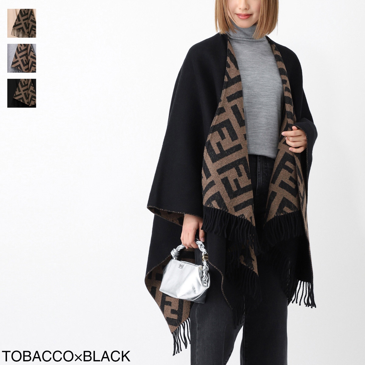 FENDI フェンディ ケープ/ポンチョ レディース