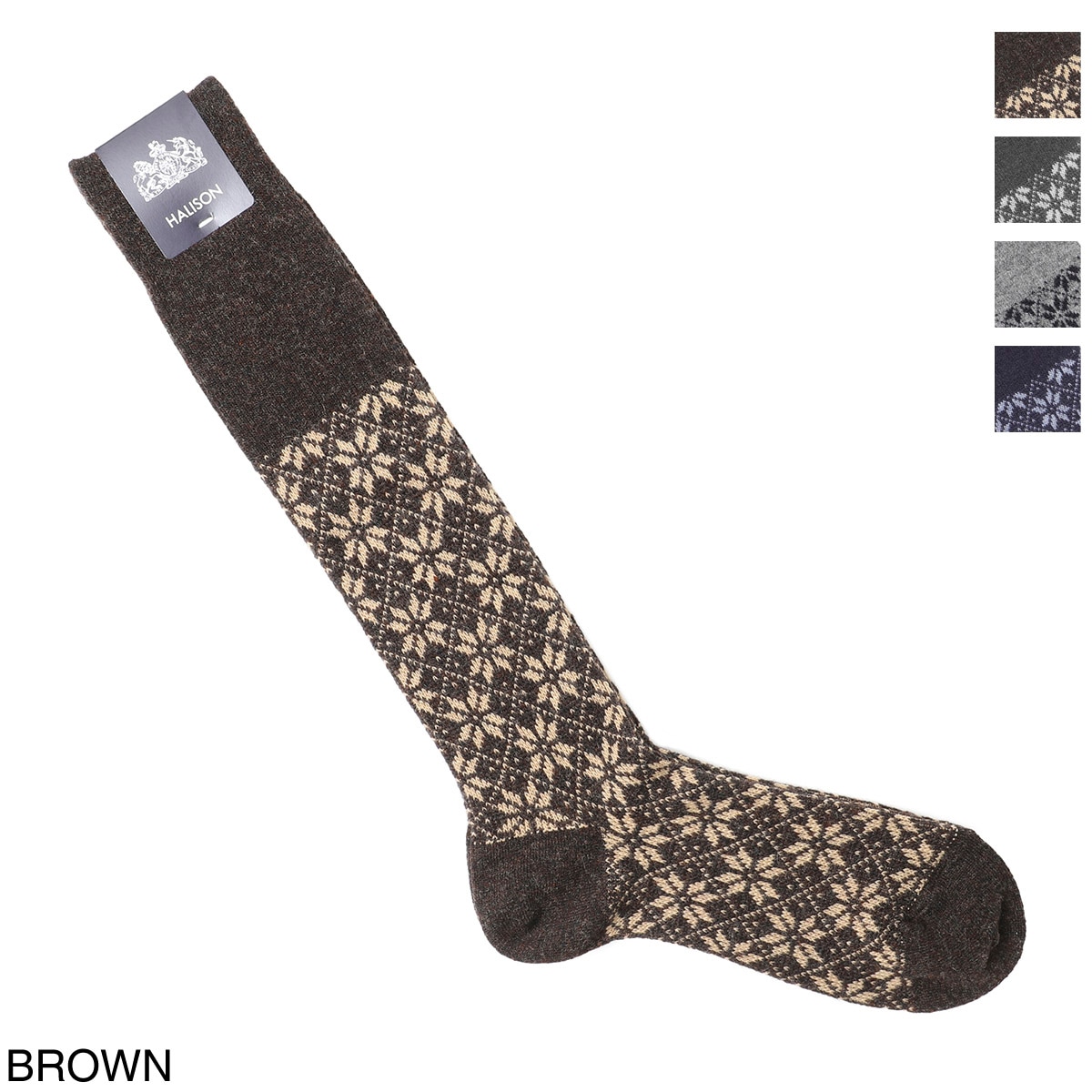 『ネコポス対応(2点まで)』HALISON ハリソン 靴下/ソックス/ロングホーズ 相当サイズ 25-26cm【返品交換不可】 メンズ