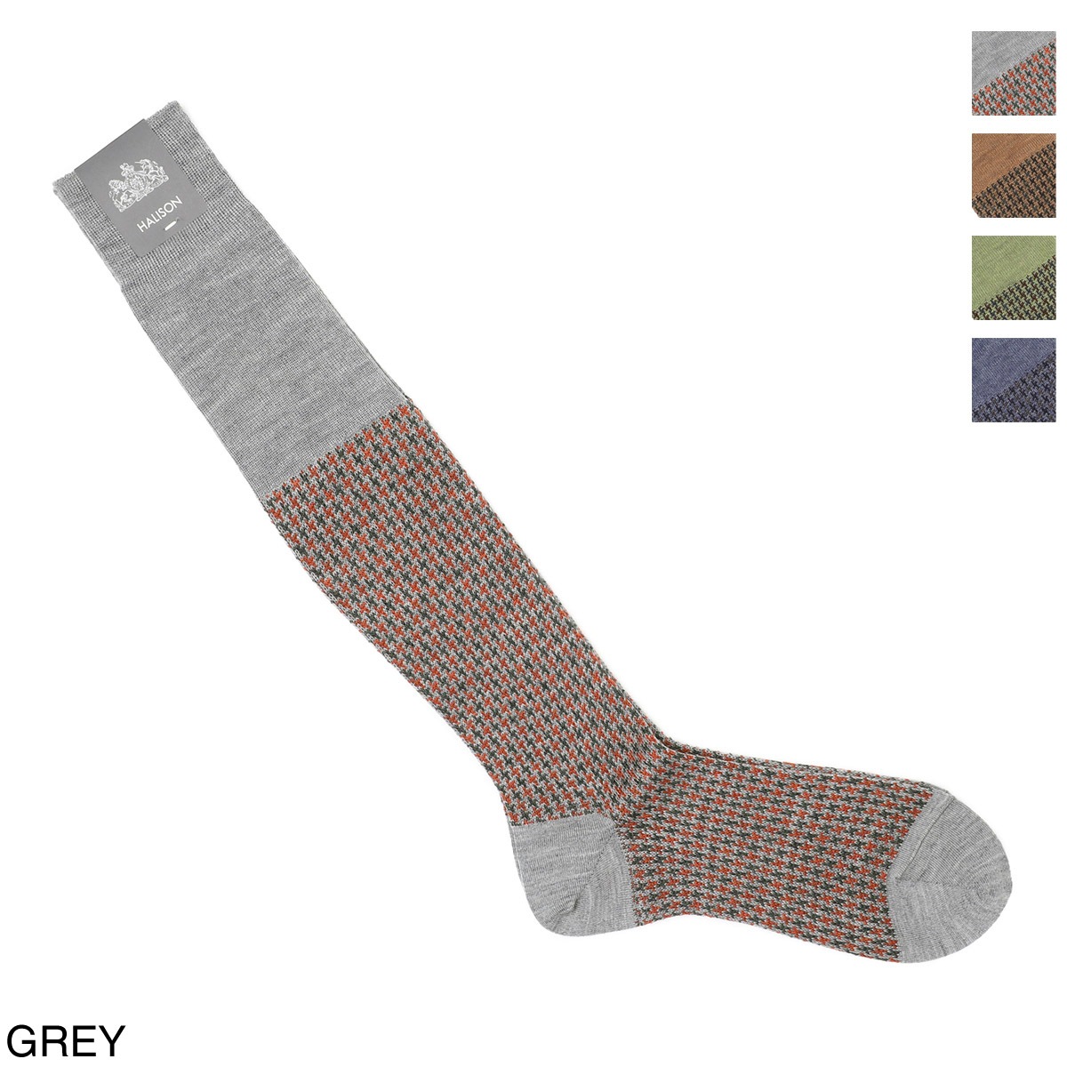 【ネコポス対応(3点まで)】HALISON ハリソン 靴下/ソックス/ロングホーズ 相当サイズ 25-26cm【返品交換不可】 メンズ