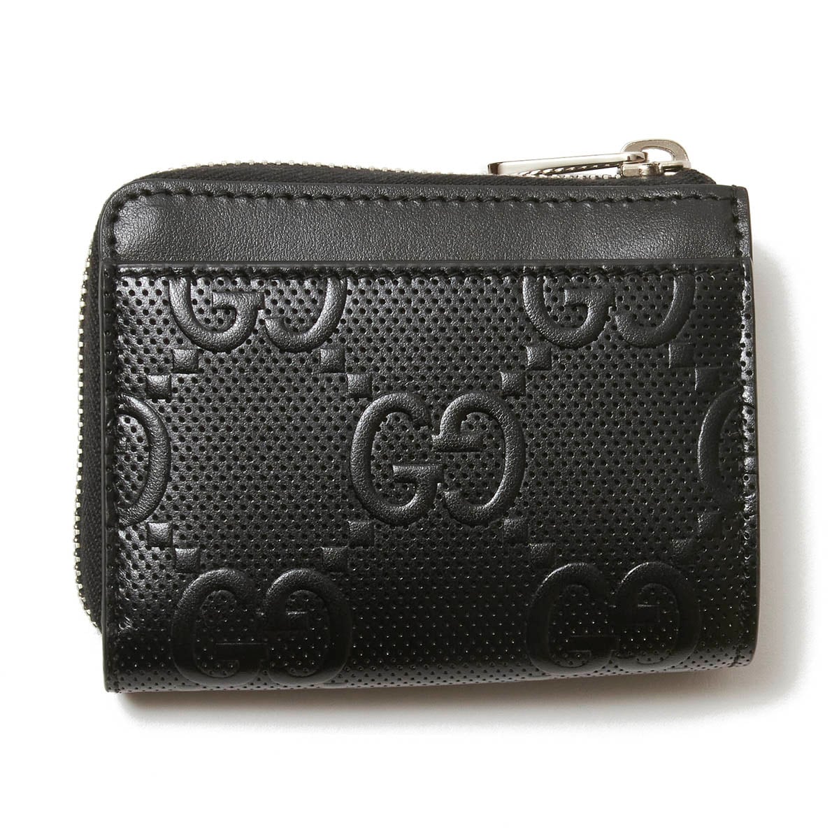 グッチ GUCCI ラウンドファスナー 財布 GG Emboss ブラック GUCCI グッチ ラウンドファスナー 財布/GG Emboss メンズ