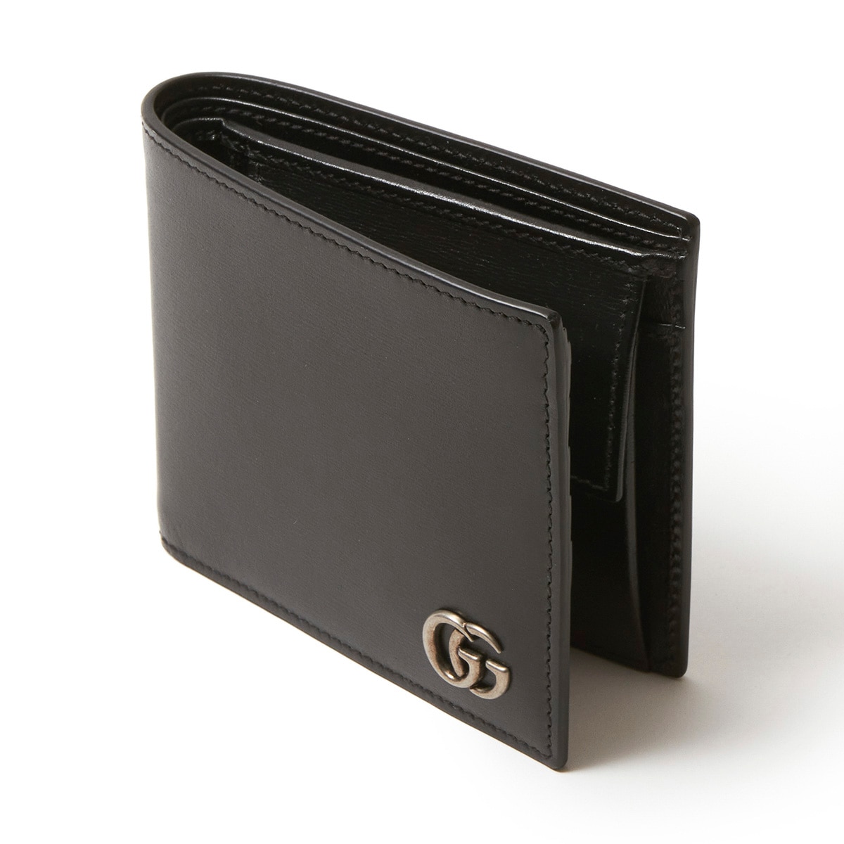 ★GUCCI★ GG Marmont 小銭入れ付き二つ折り メンズ ♪ GUCCI グッチ 2つ折り財布 小銭入れ付き/GG Marmont メンズ