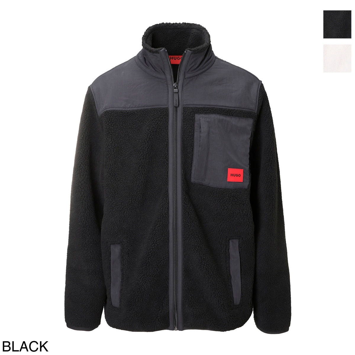 【アウトレット】【ラスト1点】HUGO HUGOBOSS ヒューゴヒューゴボス ボアジャケット/ボアブルゾン メンズ