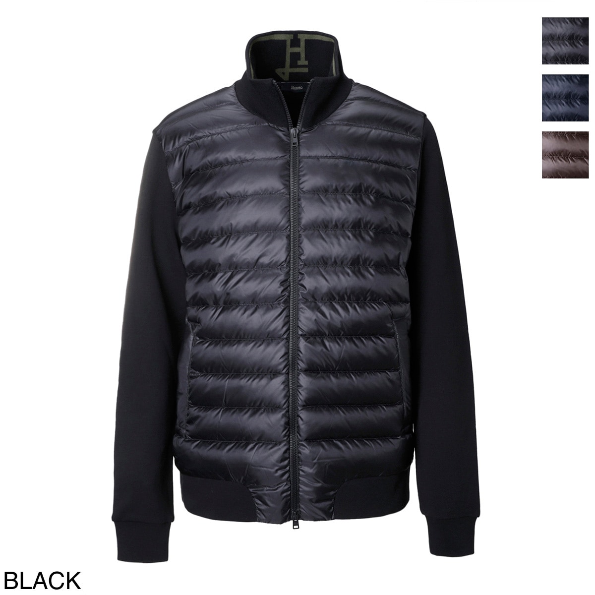 アウトレット】【ラスト1点】HERNO ヘルノ ダウン切り替え ジップ