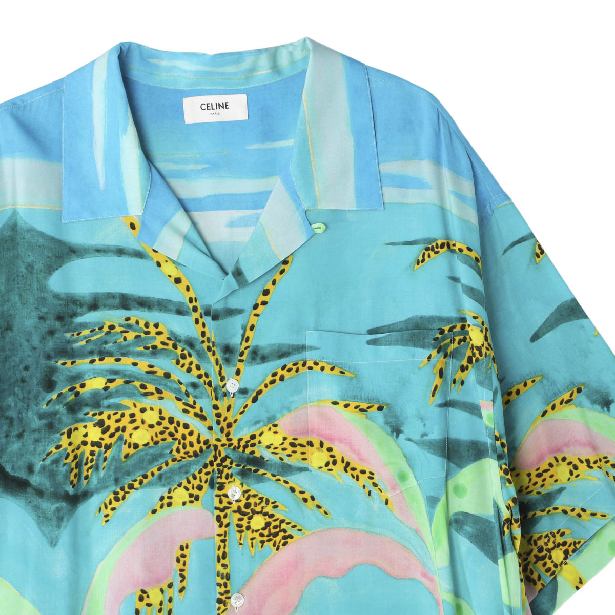 アウトレット】CELINE セリーヌ 半袖シャツ/半袖オープンカラーシャツ