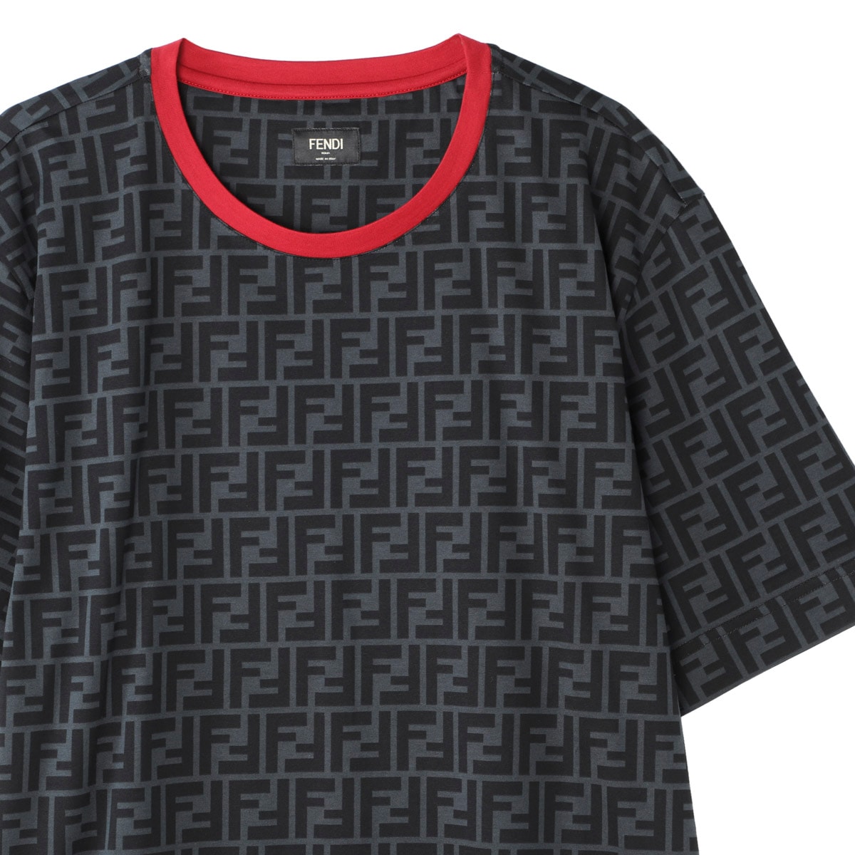 (SALE)(フェンディ)クルーネックTシャツプールブルー セール】 ヘビーピューリティー ショートスリーブクルーネック