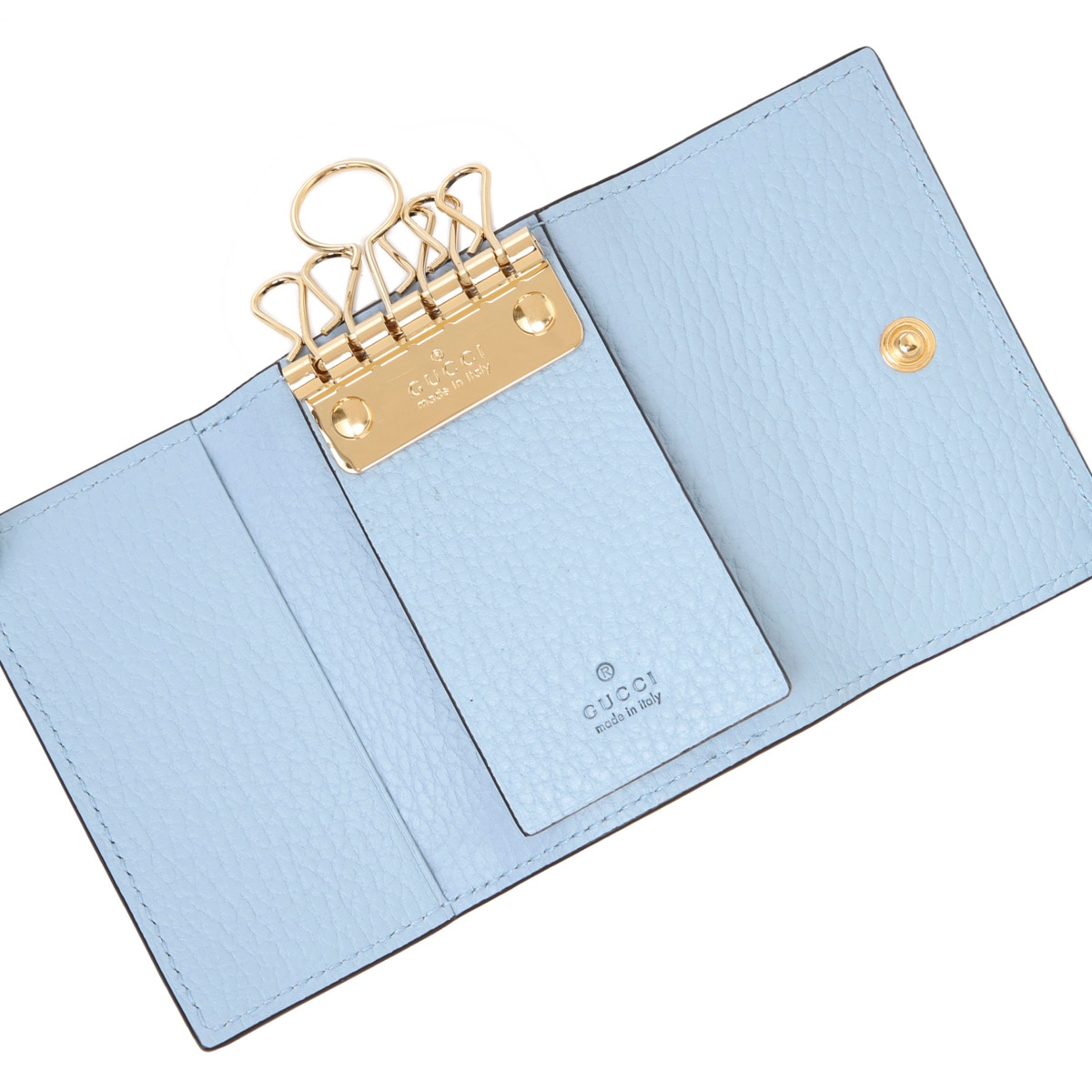 GUCCI GGパターン キーケース 水色 GUCCI GGパターン キーケース 水色 ブルー（ファッション