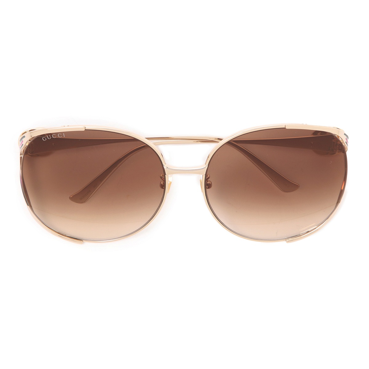 GUCCI グッチ サングラス/ROUND-FRAME INTERLOCKING G