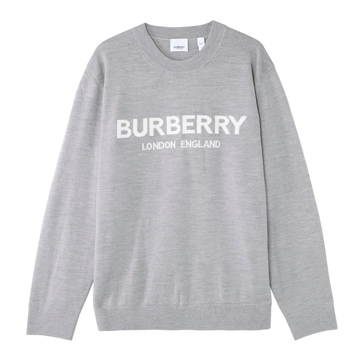 BURBERRY バーバリー クルーネックニット/LOGO INTARSIA WOOL BLEND