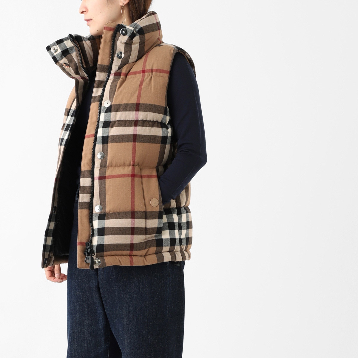 【アウトレット】【ラスト1点】BURBERRY バーバリー ダウンベスト レディース