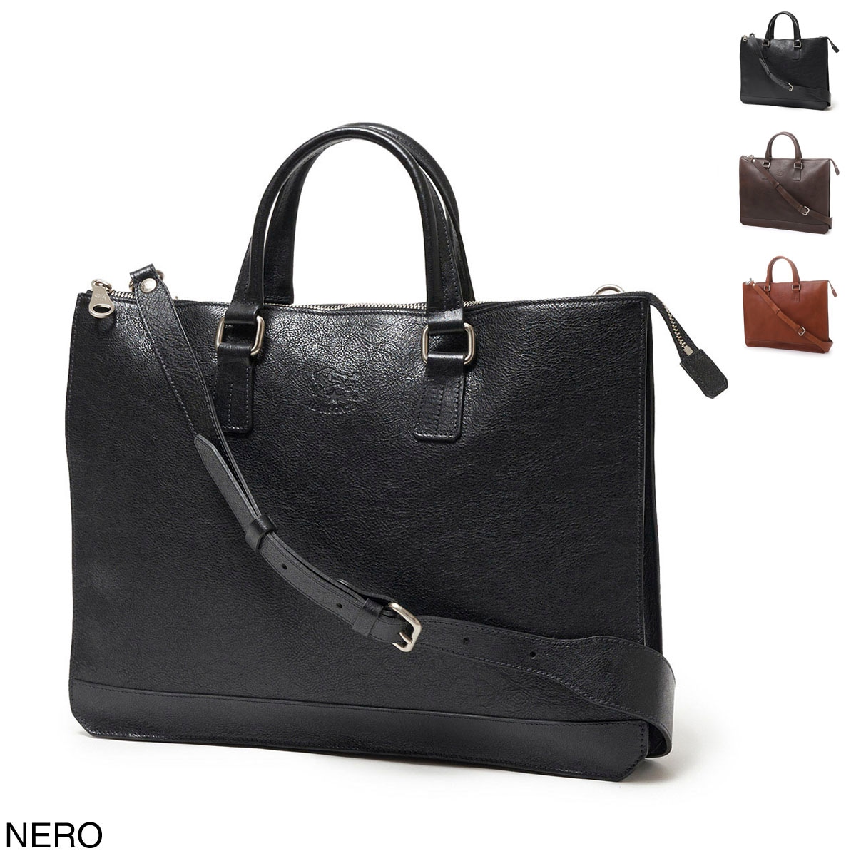 IL BISONTE ブリーフケース 2WAY (MELETO)美品・付属品完備 アウトレット】IL BISONTE イルビゾンテ ブリーフケース 2WAY