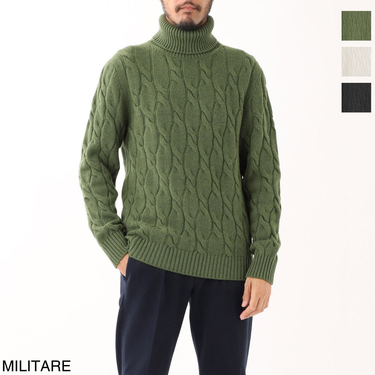 【アウトレット】BAFY バフィ ハイネックニット【大きいサイズあり】 メンズ