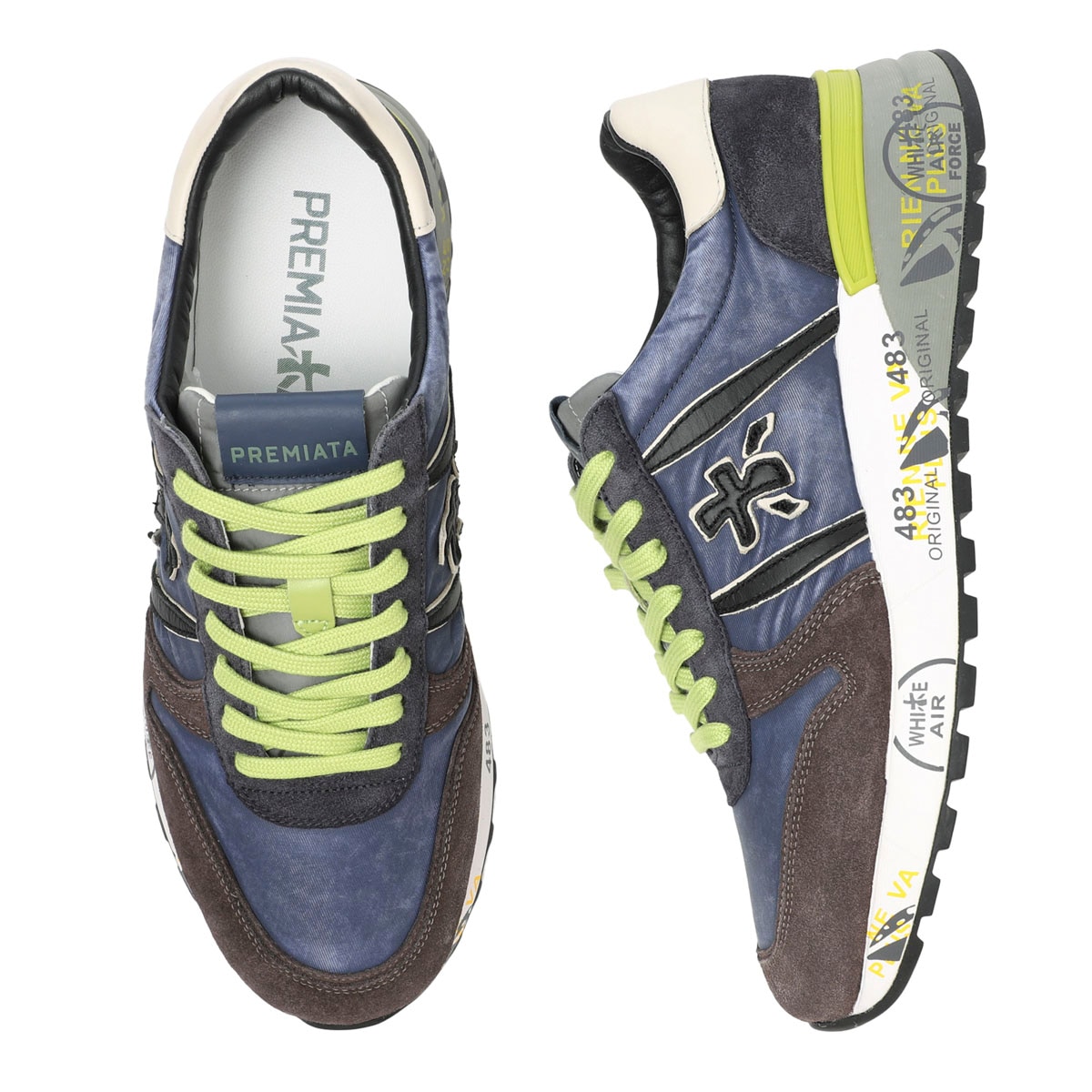 【783】✨美品✨PREMIATA スニーカー　ブルー　42 中古・古着通販】PREMIATA (プレミアータ) ローカットスニーカー