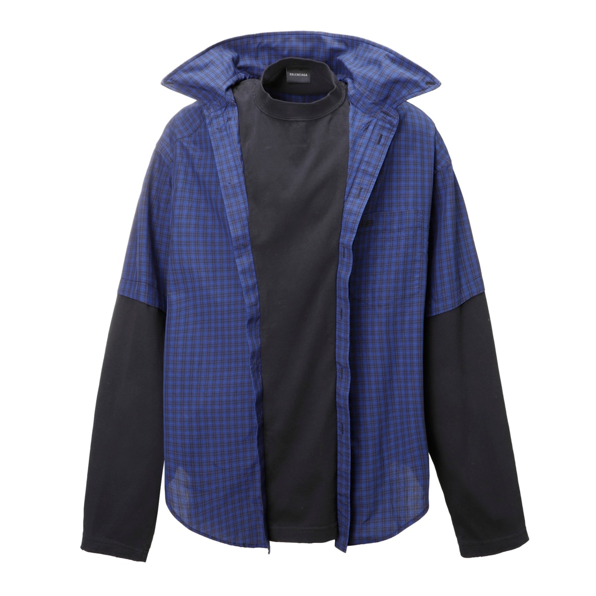 BALENCIAGA デニムシャツ サイズ38 希少✨ BALENCIAGA】デニムシャツ 半袖 インディゴ 48 XXL