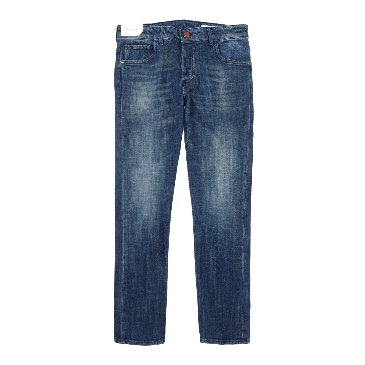 【アウトレット】entre amis アントレアミ ボタンフライジーンズ/5 TK DENIM CORTO【大きいサイズあり】 メンズ