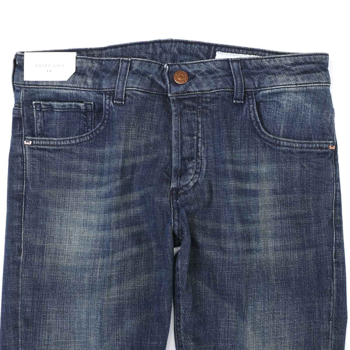 【アウトレット】entre amis アントレアミ ボタンフライジーンズ/5 TK DENIM CORTO【大きいサイズあり】 メンズ