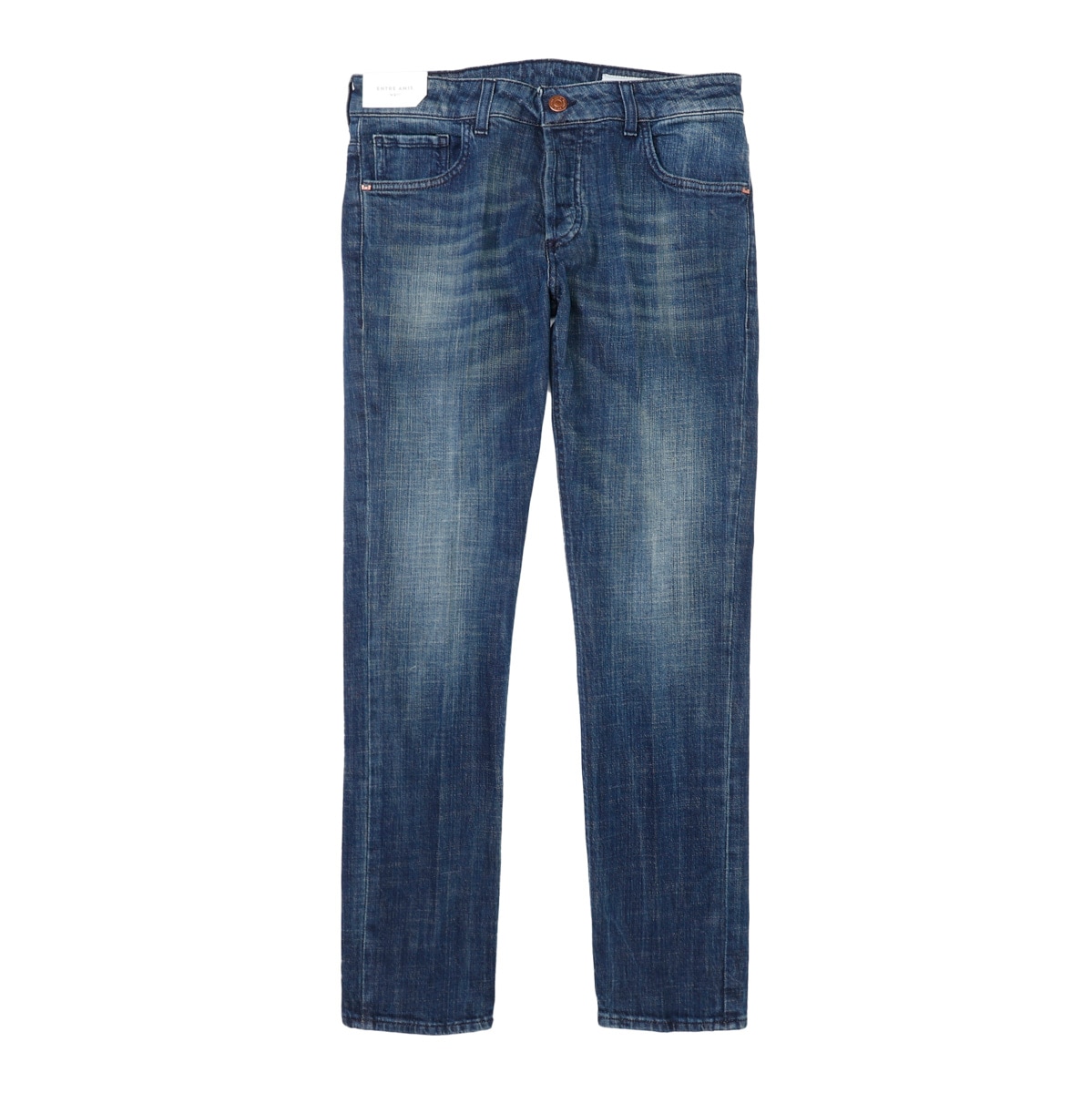 【アウトレット】entre amis アントレアミ ボタンフライジーンズ/5 TK DENIM CORTO【大きいサイズあり】 メンズ