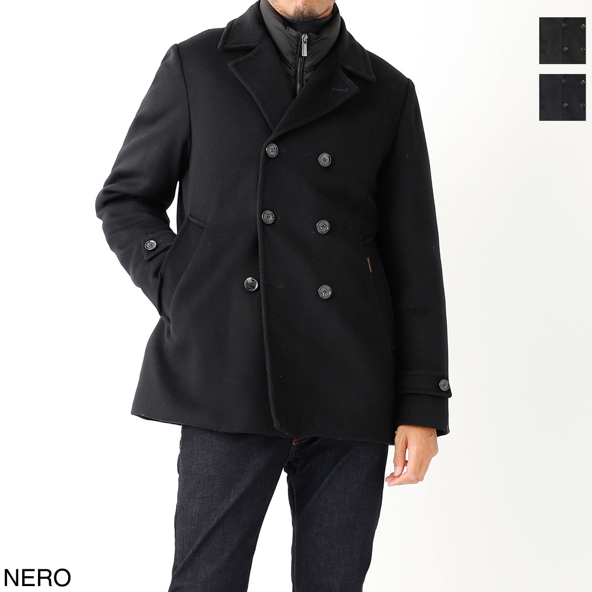 MOORER ムーレー ダウンジャケット/ライナー付きピーコート/BOLGI-LE メンズ