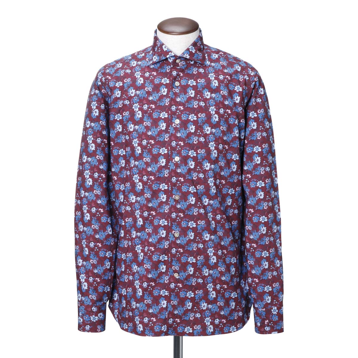 【アウトレット】【ラスト1点】BORRIELLO ボリエッロ ワイドカラーシャツ/MARECHIARO SLIM FIT【大きいサイズあり】 メンズ